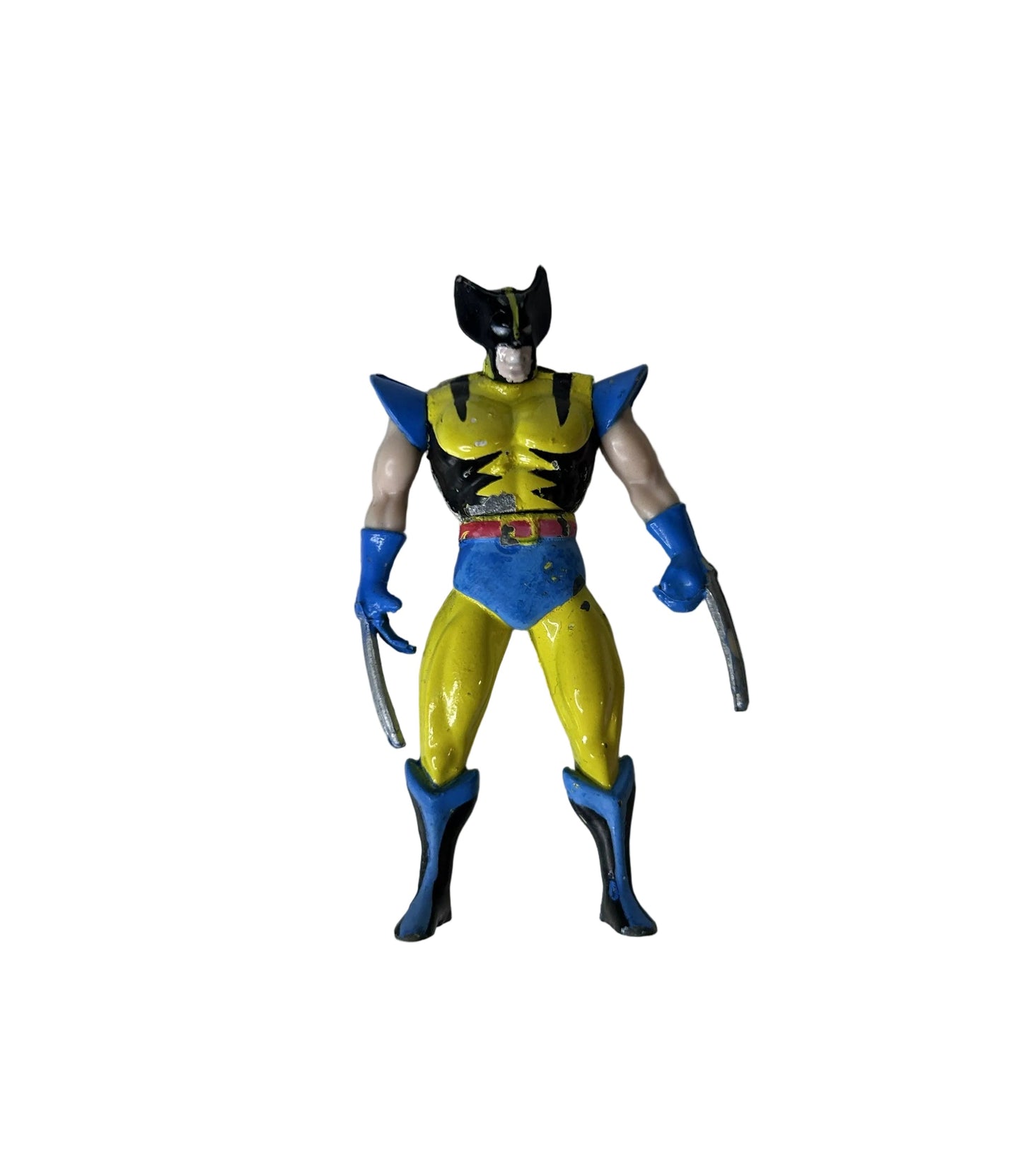 Wolverine Marvel Die Cast X-Men Action Heroes — Toy Biz (1994), Classic Tiger Stripe Costume, Loose