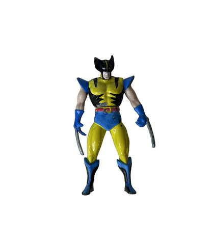 Wolverine Marvel Die Cast X-Men Action Heroes — Toy Biz (1994), Classic Tiger Stripe Costume, Loose