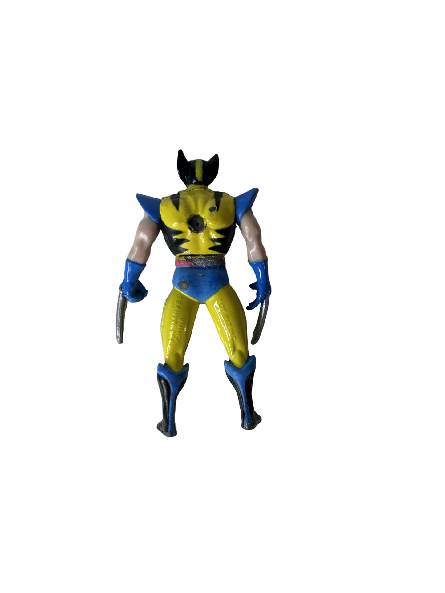 Wolverine Marvel Die Cast X-Men Action Heroes — Toy Biz (1994), Classic Tiger Stripe Costume, Loose