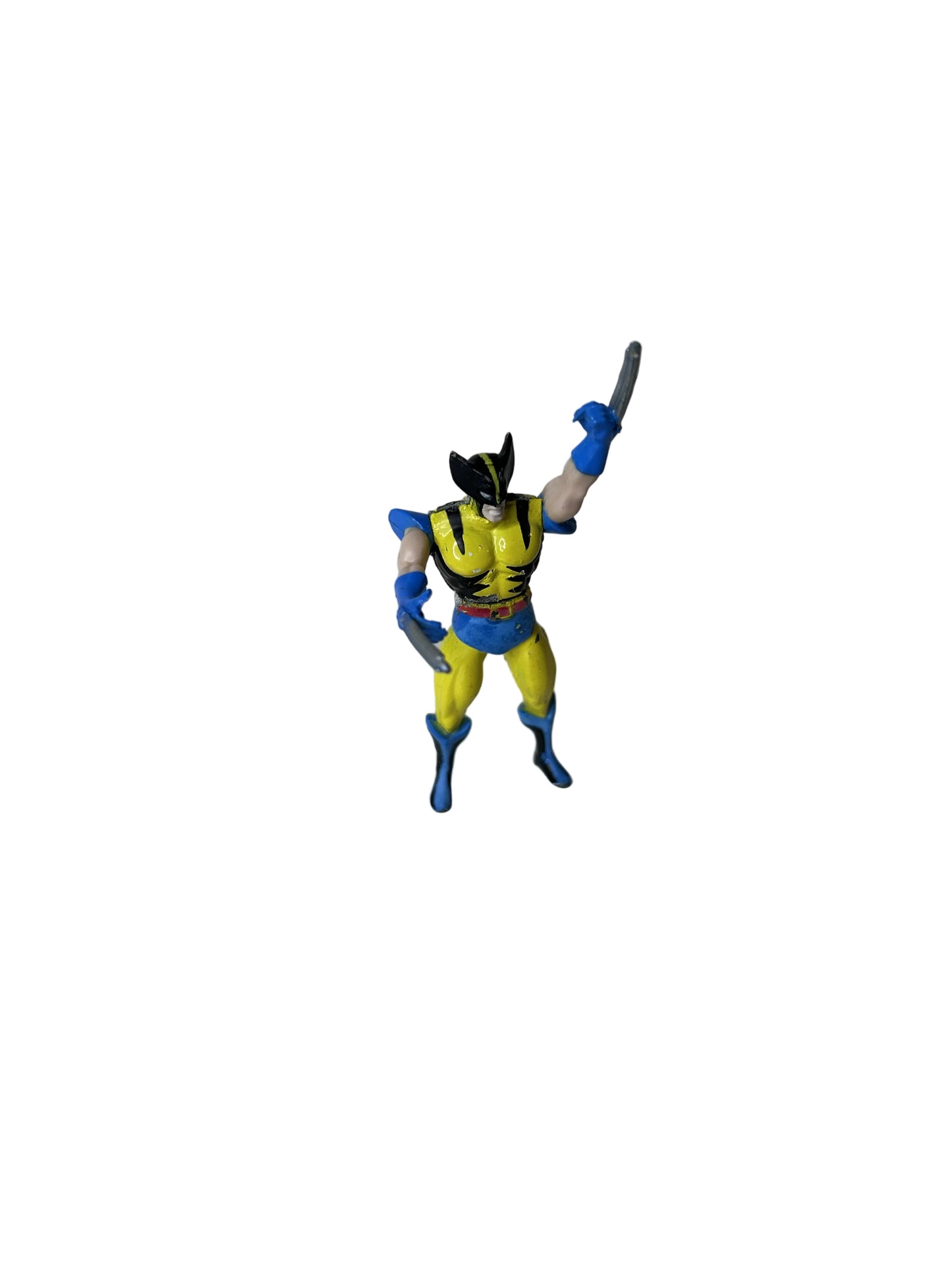 Wolverine Marvel Die Cast X-Men Action Heroes — Toy Biz (1994), Classic Tiger Stripe Costume, Loose