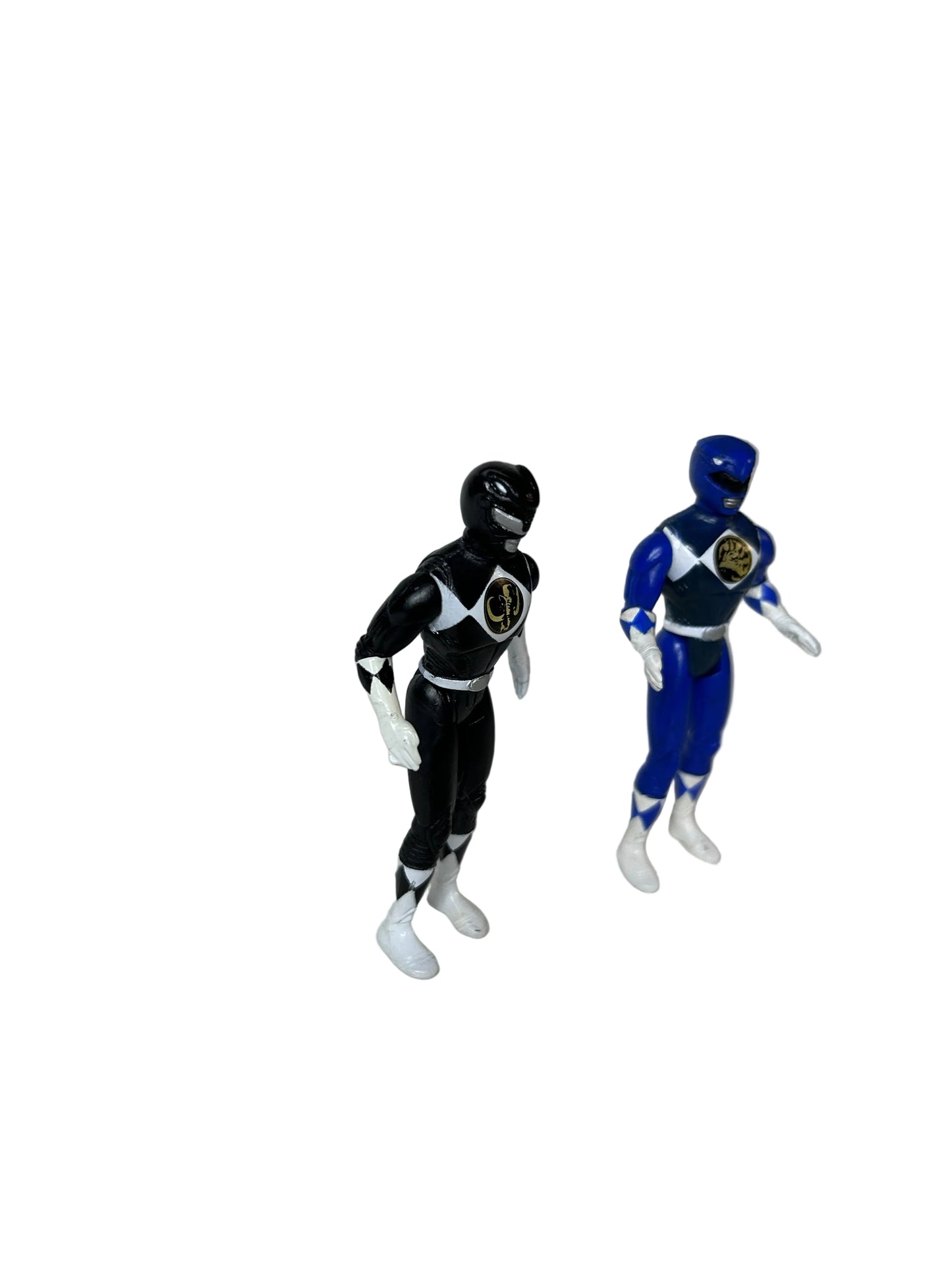Black & Blue Ranger Mighty Morphin Power Rangers Action Figure Lot — Bandai/Saban (1995), Loose
