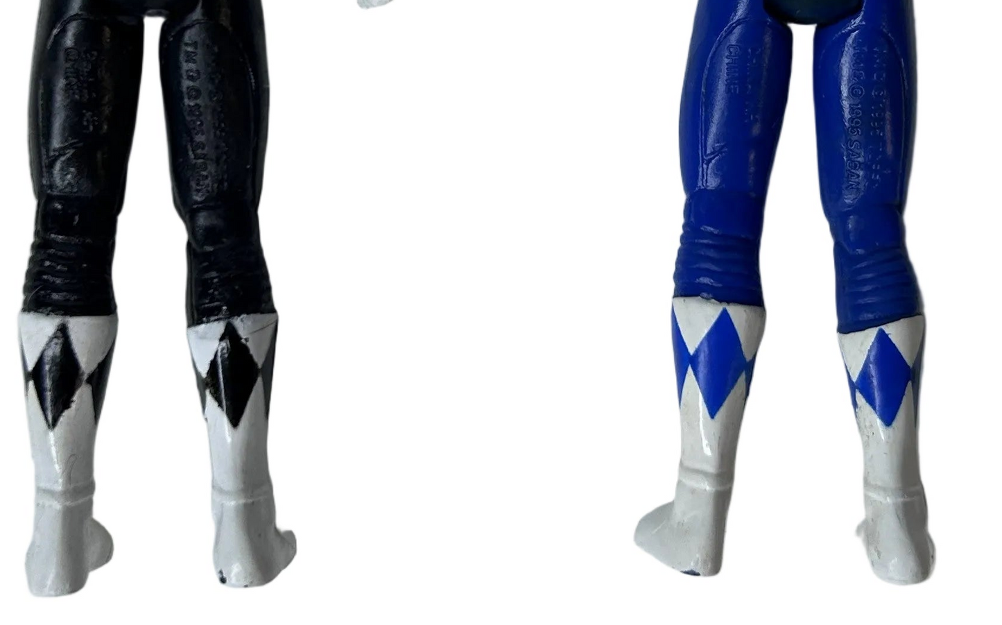Black & Blue Ranger Mighty Morphin Power Rangers Action Figure Lot — Bandai/Saban (1995), Loose