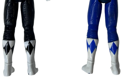 Black & Blue Ranger Mighty Morphin Power Rangers Action Figure Lot — Bandai/Saban (1995), Loose