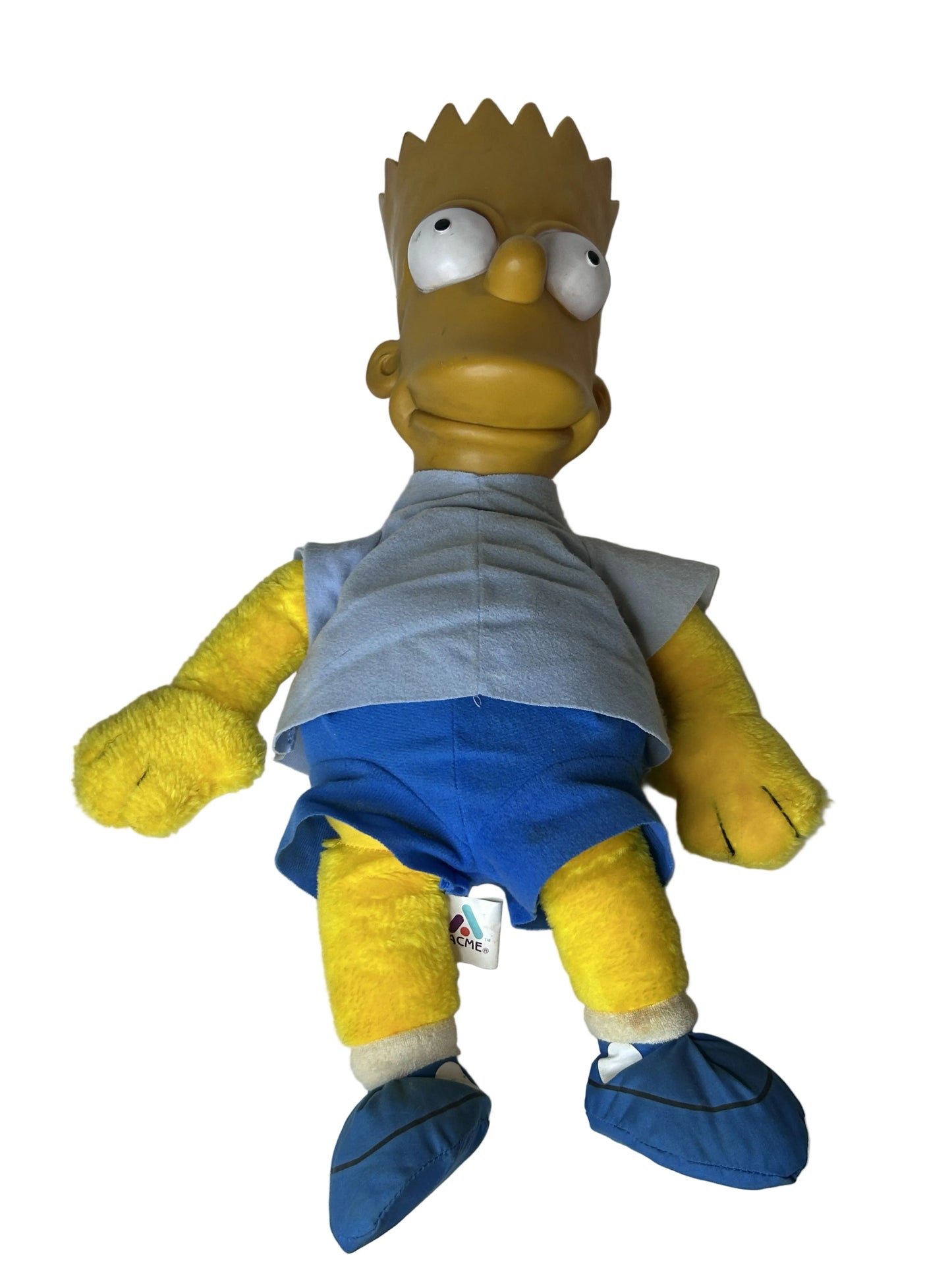 Bart Simpson Plush Doll — ACME (1990), The Simpsons, Twentieth Century Fox, Made in Korea
