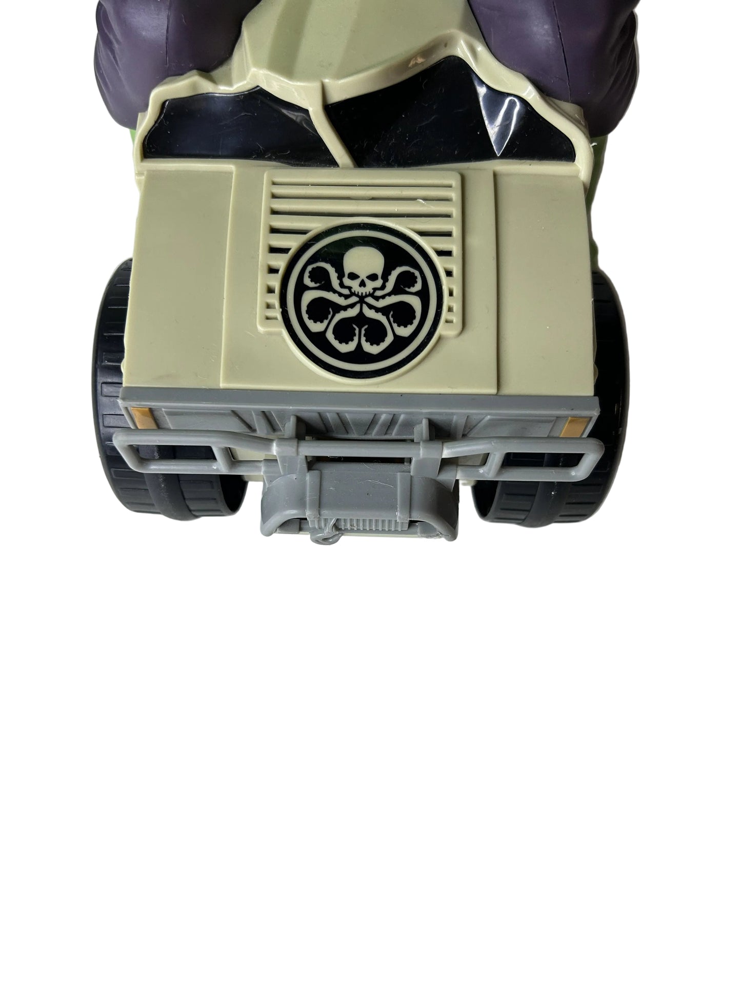 Marvel Hulk HYDRA Stomper RC Vehicle - front close-up of HYDRA skull emblem on hood