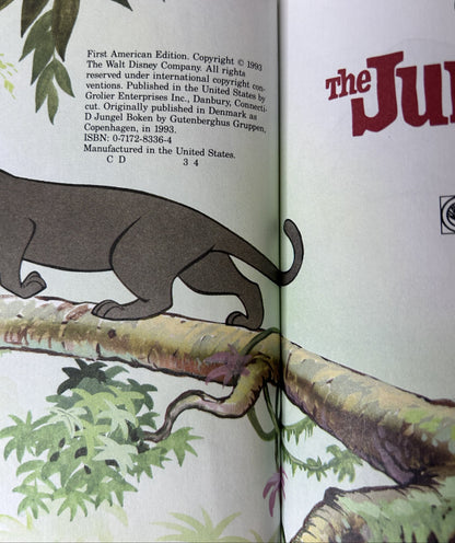 Walt Disney's The Jungle Book — Grolier Enterprises First American Edition (1993), Hardcover