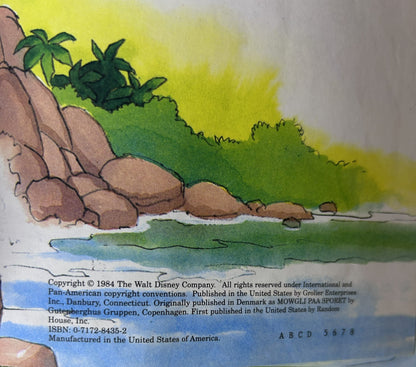 Disney's Trouble in the Jungle — Grolier Enterprises Edition (1984), Hardcover