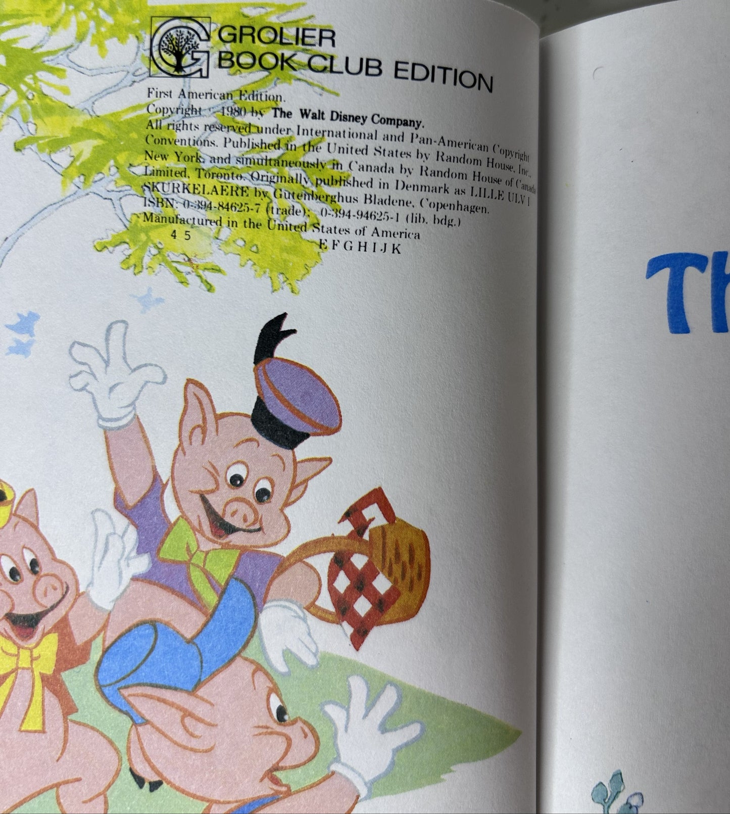 Walt Disney's The Big Bad Wolf and Li'l Wolf — Grolier Book Club Edition (1980), Hardcover