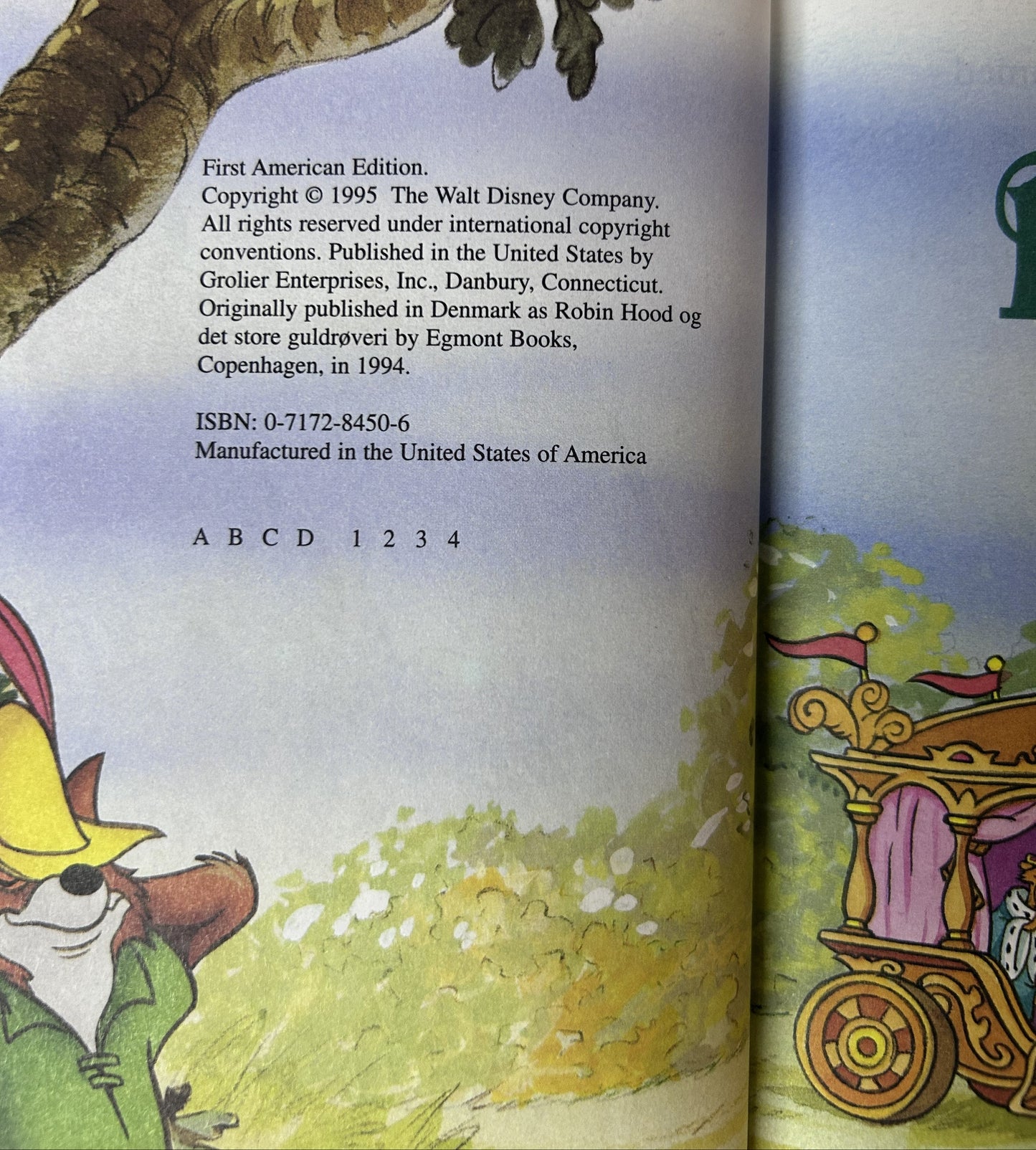 Disney's Robin Hood and the Great Coach Robbery — Grolier Enterprises (1995), First American Edition, Disney's World of Reading