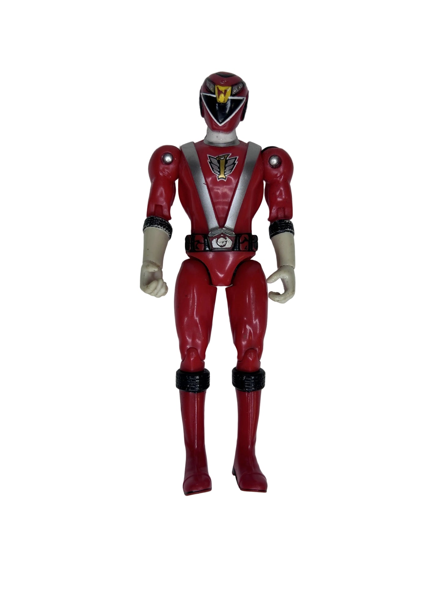 Power Rangers RPM Red Eagle Ranger Action Figure — Bandai Full Throttle (2009), Loose, Sentai Collectible