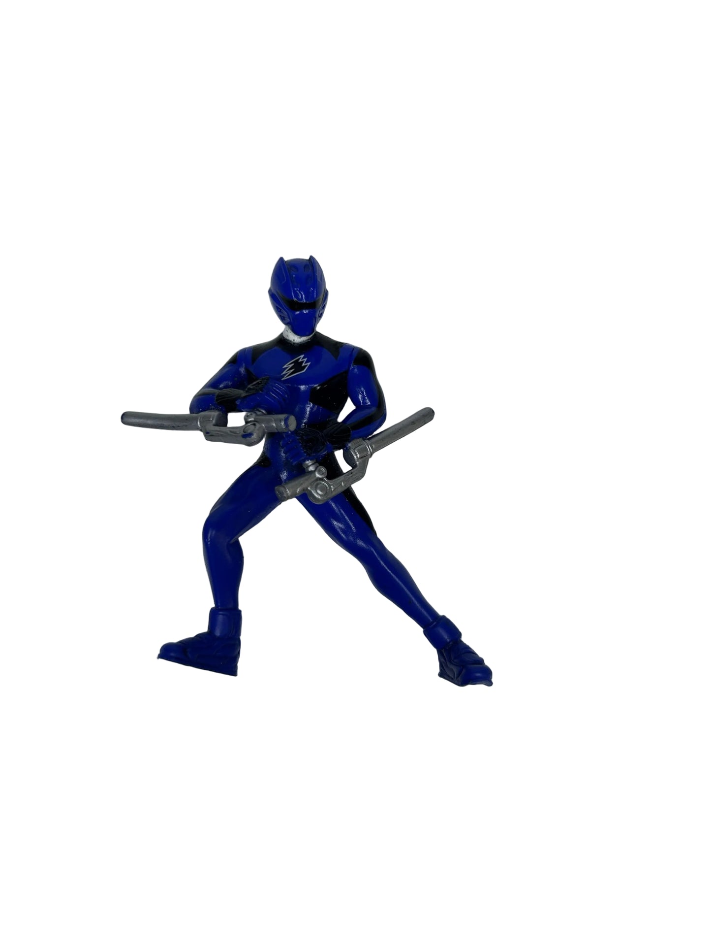 Power Rangers Jungle Fury Blue Ranger Action Figure — Bandai (2007), 3.5", Loose with Accessories, Sentai Collectible