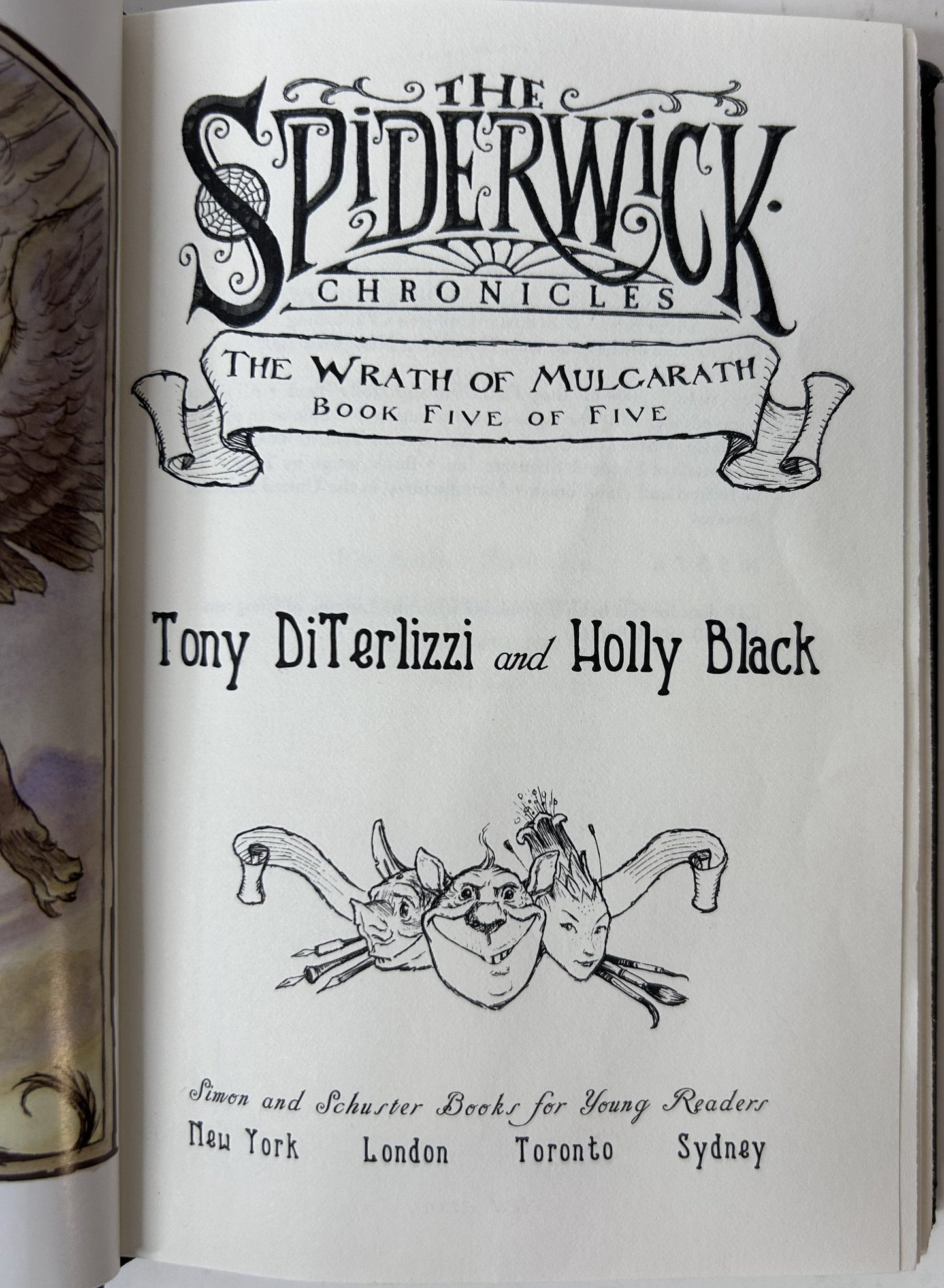 The Spiderwick Chronicles: The Wrath of Mulgarath (Book 5 of 5) — Hardcover | DiTerlizzi & Black / Simon & Schuster (2004)