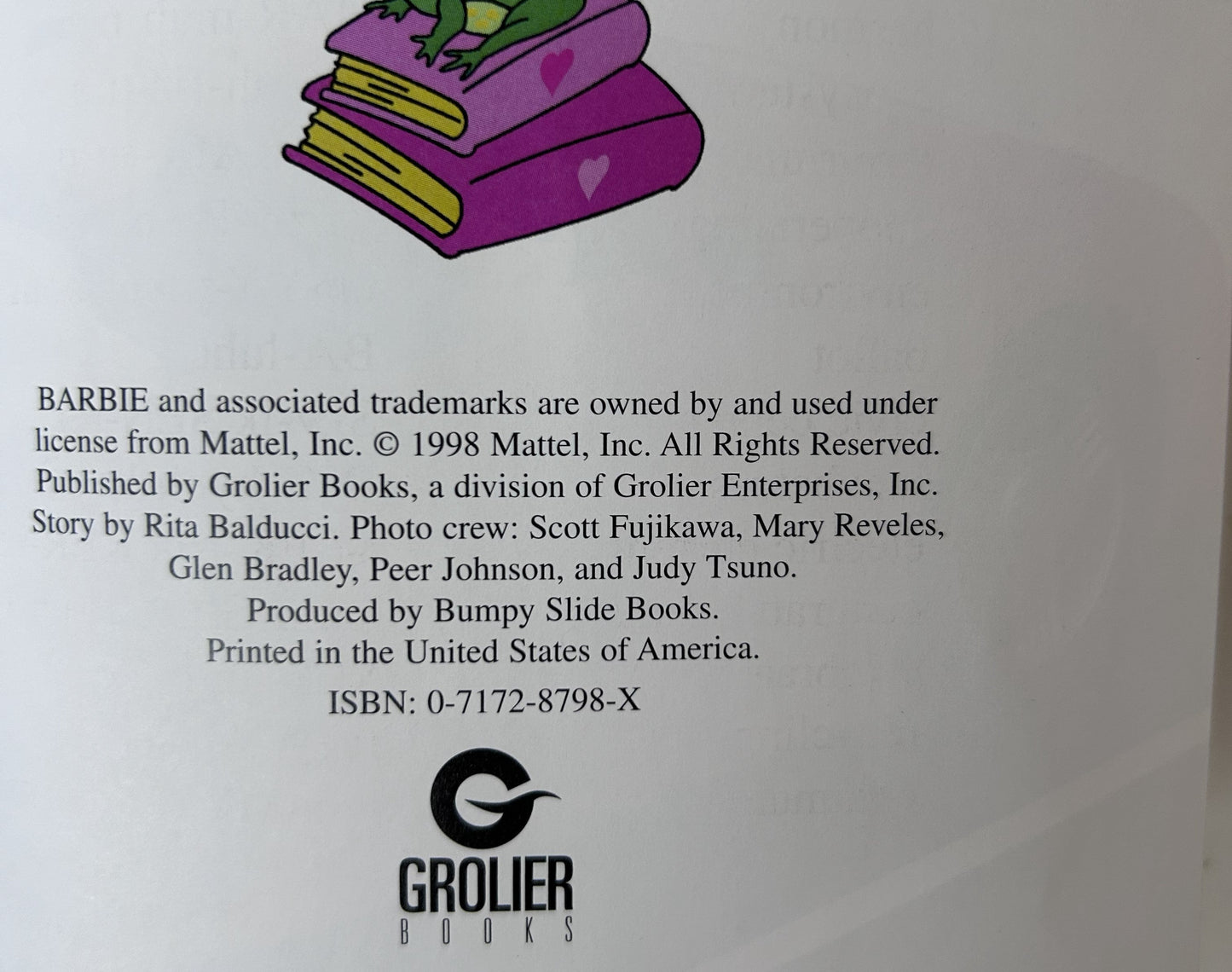 Barbie 4-Book Hardcover Set — Grolier Books / Mattel (1998–99) | Shooting for the Stars, The Legend of the Pink Pearl, Three Cheers for Becky, The Class Act