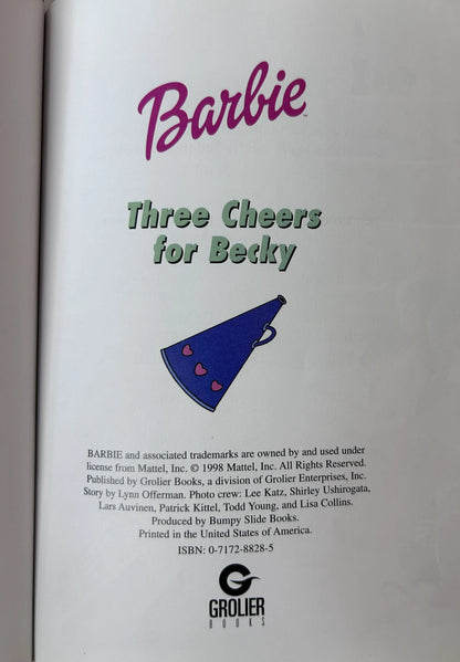 Barbie 4-Book Hardcover Set — Grolier Books / Mattel (1998–99) | Shooting for the Stars, The Legend of the Pink Pearl, Three Cheers for Becky, The Class Act
