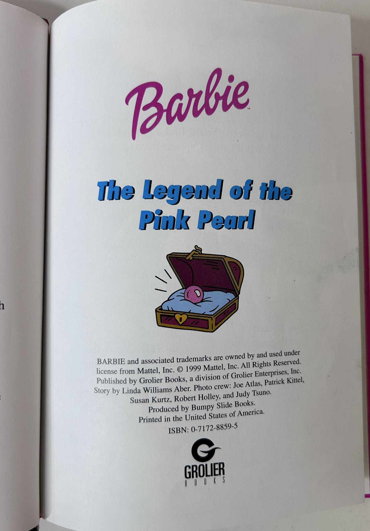 Barbie 4-Book Hardcover Set — Grolier Books / Mattel (1998–99) | Shooting for the Stars, The Legend of the Pink Pearl, Three Cheers for Becky, The Class Act