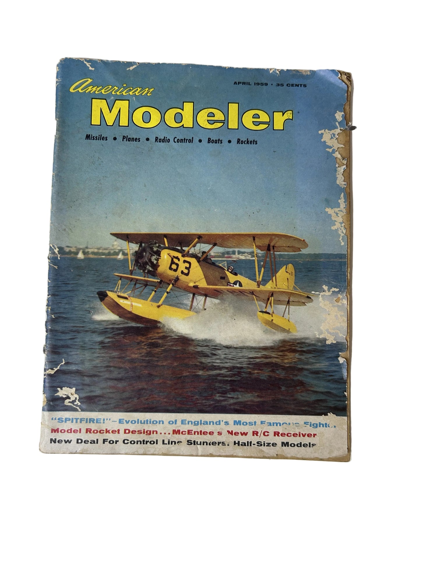 American Modeler Magazine — April 1959 | Missiles, Planes, Radio Control, Boats, Rockets | Vintage Hobby Publication