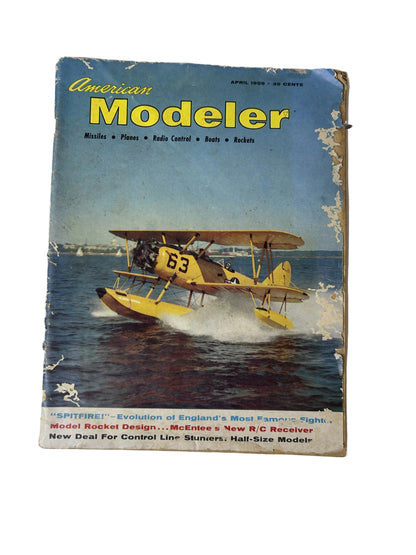 American Modeler Magazine — April 1959 | Missiles, Planes, Radio Control, Boats, Rockets | Vintage Hobby Publication