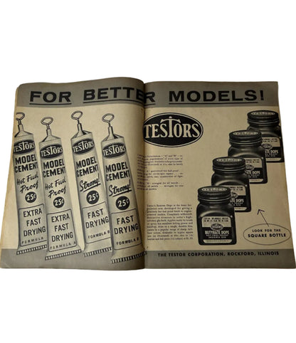 American Modeler Magazine April 1959 — back cover showing Herkimer Tool & Model Works OK Cub .049A engine advertisement