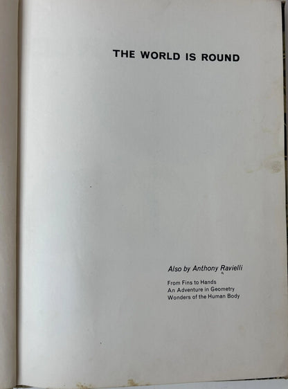The World Is Round — Revised Edition Hardcover | Anthony Ravielli / Viking Press (c. 1971) | Former Library Copy