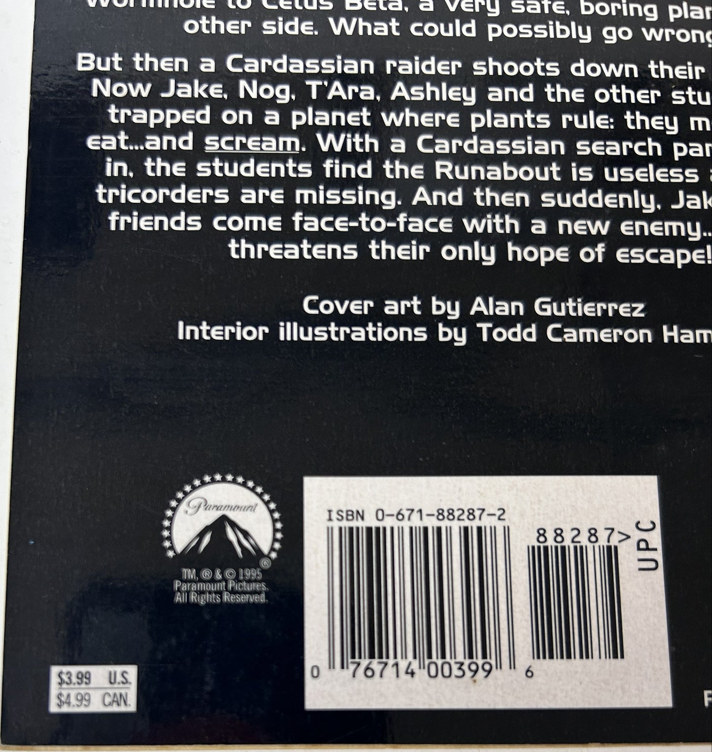 Star Trek: Deep Space Nine #6 — Field Trip | John Peel / Pocket Books (1995) | Jake & Nog vs. Cardassian Raiders