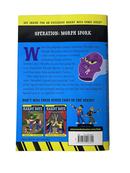 The Hardy Boys Secret Files #5: A Monster of a Mystery — Paperback | Franklin W. Dixon / Aladdin (2023) | Operation: Morph Spork