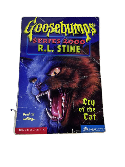 Goosebumps Series 2000 #1: Cry of the Cat — Paperback | R.L. Stine / Scholastic (1998) | Dead Cat Walking...