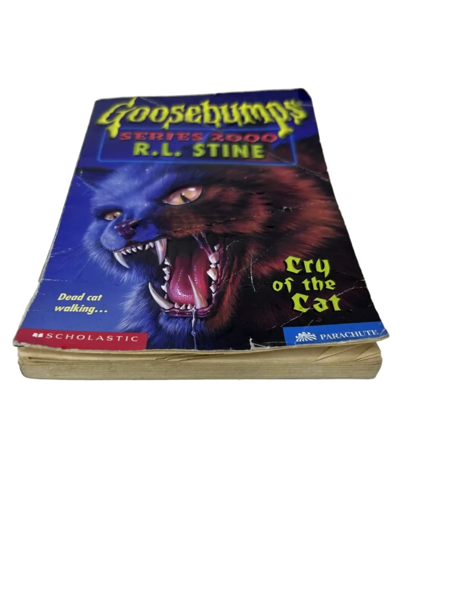 Goosebumps Series 2000 #1: Cry of the Cat — Paperback | R.L. Stine / Scholastic (1998) | Dead Cat Walking...