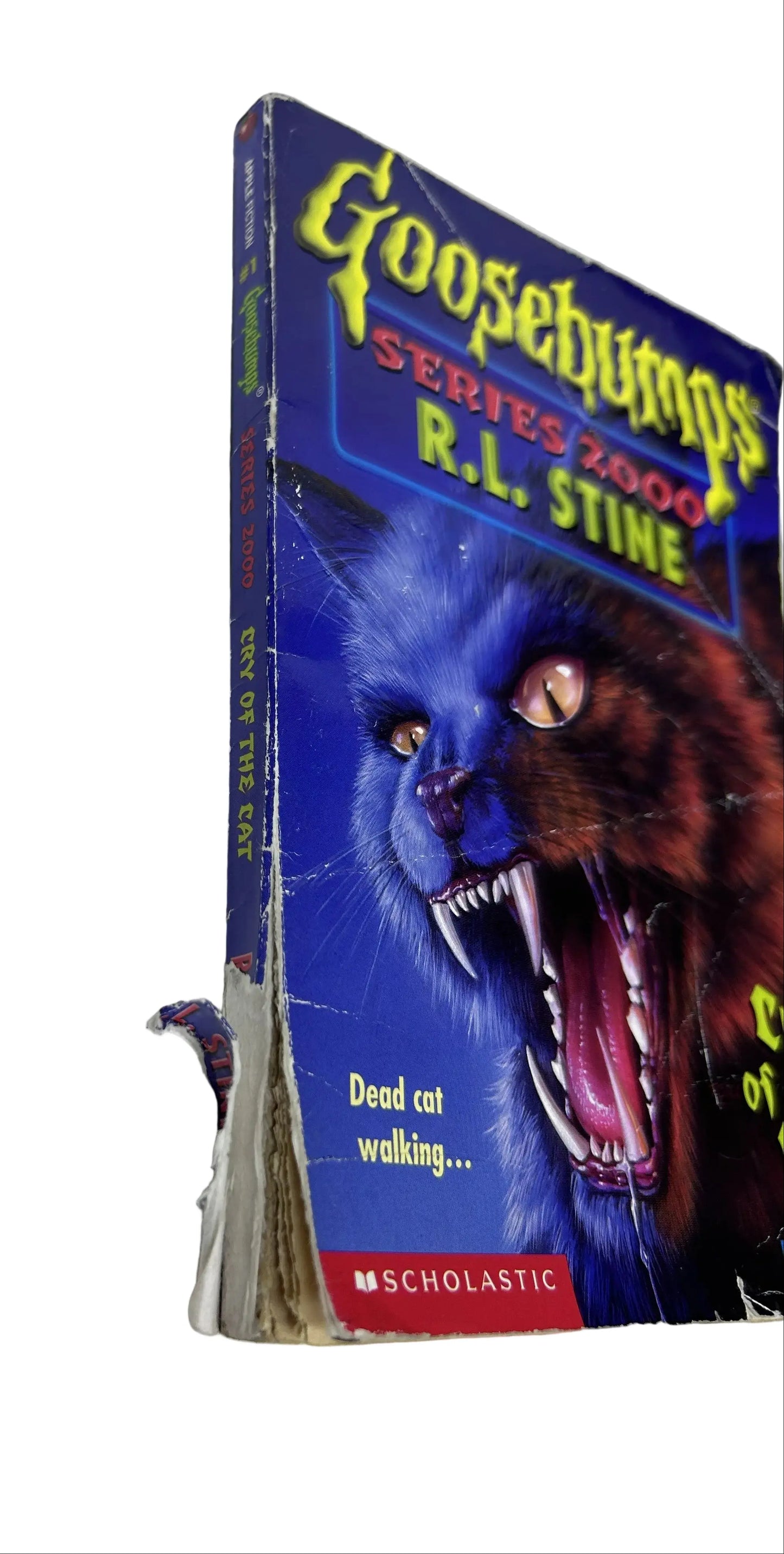 Goosebumps Series 2000 #1: Cry of the Cat — Paperback | R.L. Stine / Scholastic (1998) | Dead Cat Walking...