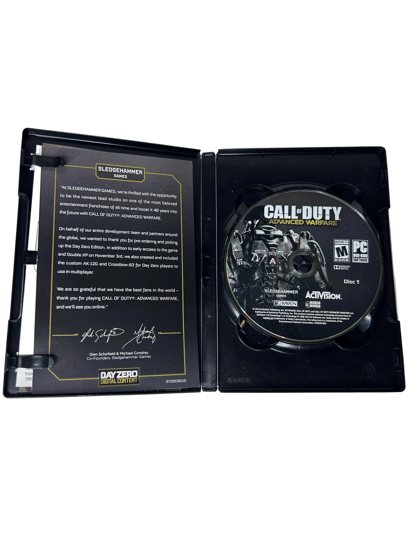 Call of Duty: Advanced Warfare CIB — Day Zero Edition | PC DVD-ROM | Sledgehammer Games / Activision (2014)