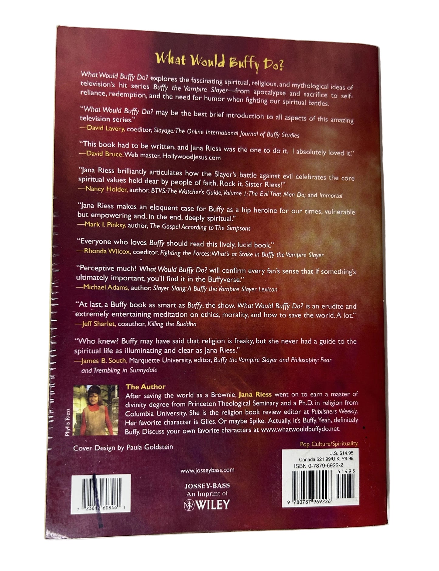 What Would Buffy Do? The Vampire Slayer as Spiritual Guide — Paperback | Jana Riess / Jossey-Bass / Wiley (2004) | Exclusive Eliza Dushku Interview