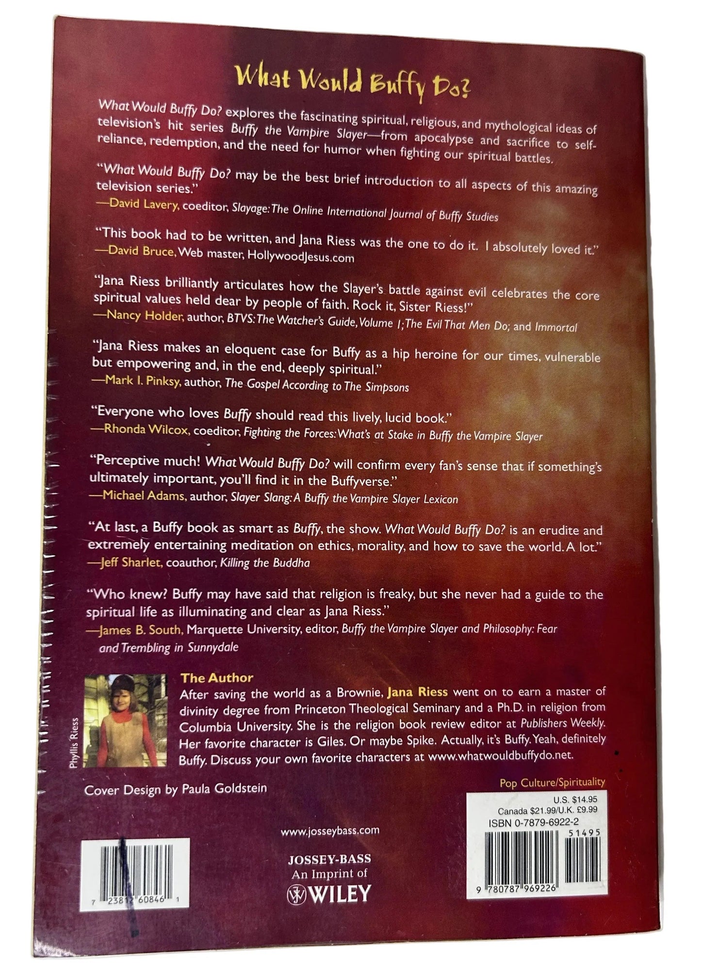 What Would Buffy Do? The Vampire Slayer as Spiritual Guide — Paperback | Jana Riess / Jossey-Bass / Wiley (2004) | Exclusive Eliza Dushku Interview