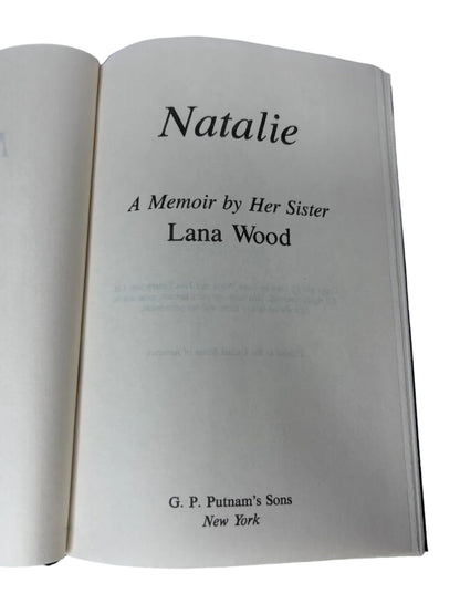 Natalie: A Memoir by Her Sister — Hardcover | Lana Wood / G.P. Putnam's Sons (1984) | Natalie Wood Biography