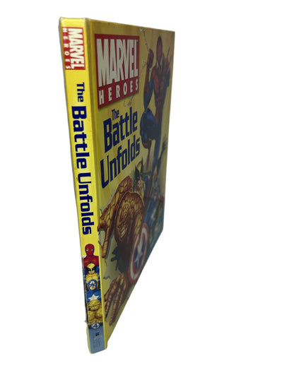 Marvel Heroes: The Battle Unfolds — Hardcover Fold-Out | Tom DeFalco / Reader's Digest Children's Books (2007) | Spider-Man, Fantastic Four, Wolverine
