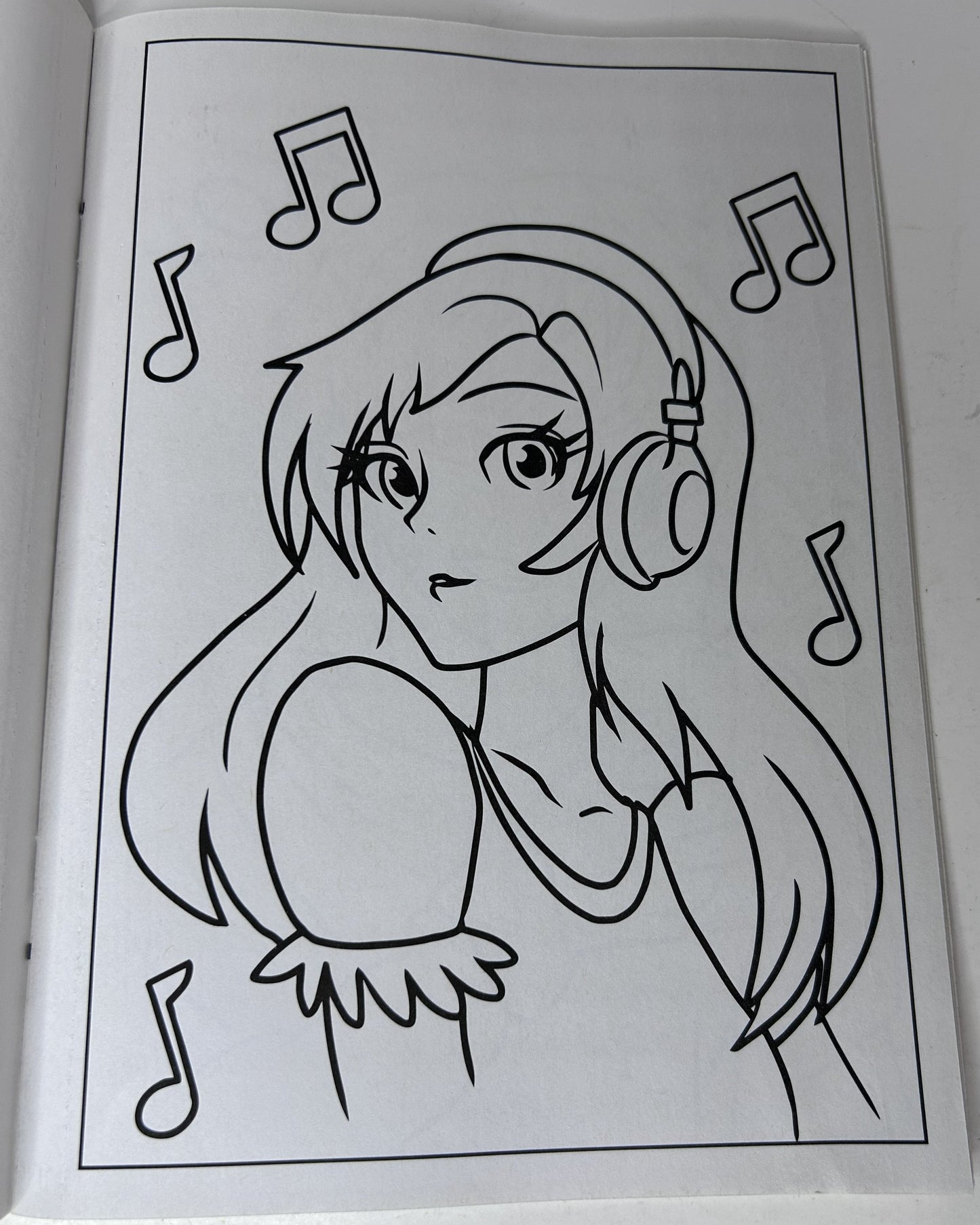 Anime Coloring Book — 24 Fun Images! | CrownJewlz LLC (2023) | Shojo & Shonen Style | Made in the USA