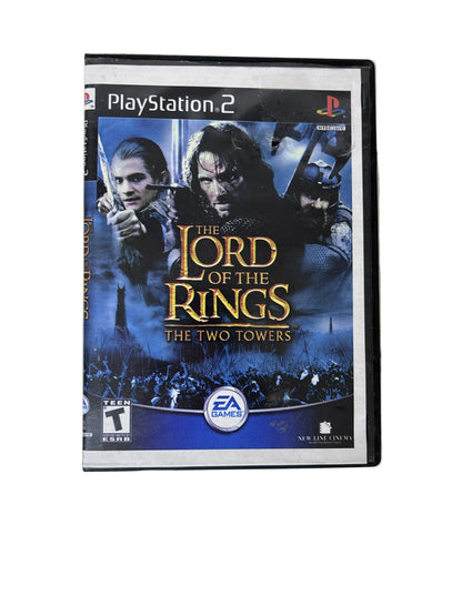The Lord of the Rings: The Two Towers — PS2 | EA Games / New Line Cinema (2002) | Disc + Case
