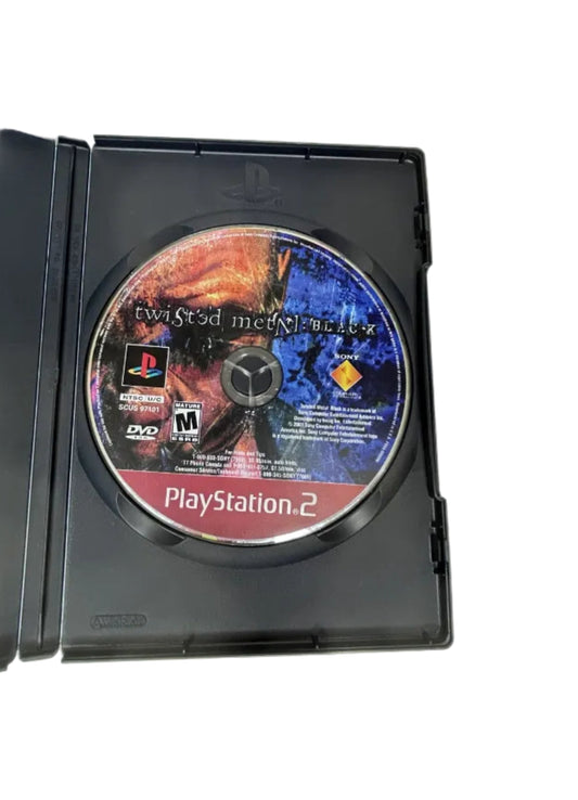 Twisted Metal Black PS2 disc in case