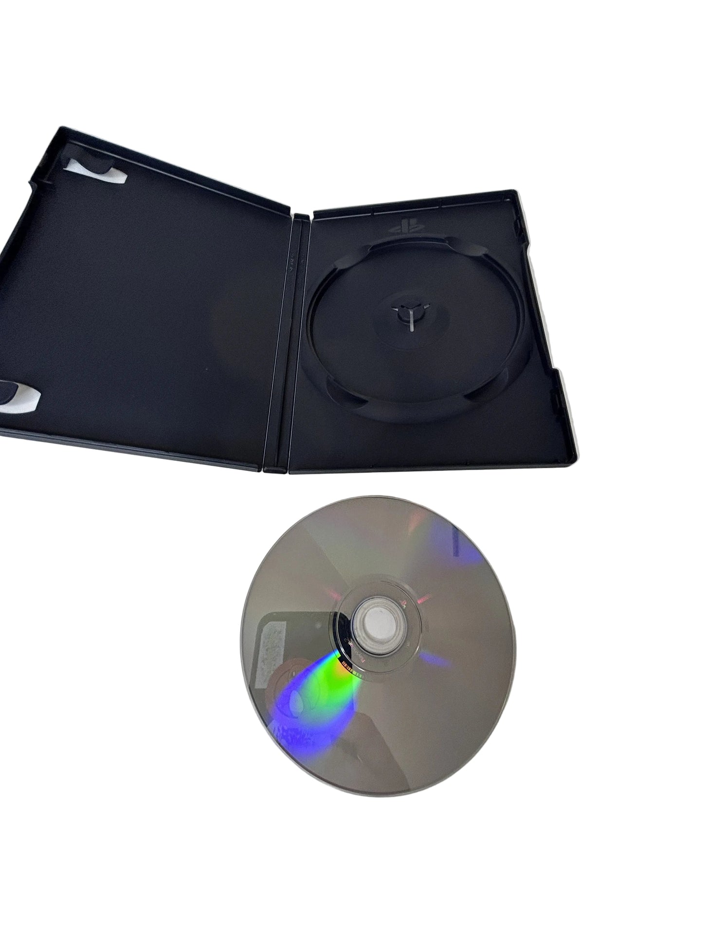 Twisted Metal Black PS2 disc and open case