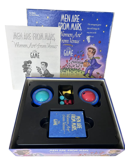 Men Are From Mars, Women Are From Venus — The Game | Mattel / John Gray (1998) | Adult Party Board Game