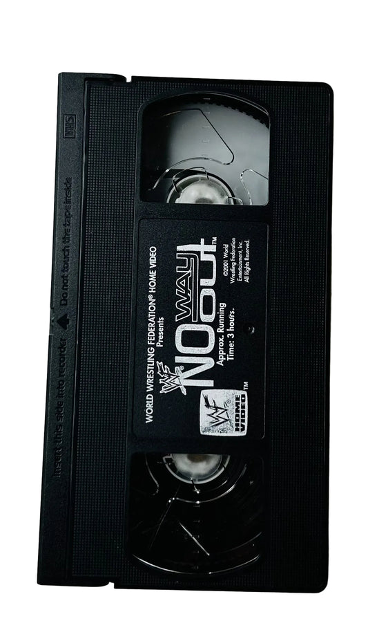 WWF No Way Out 2001 VHS - Stone Cold vs. Triple H 2-Out-of-3 Falls, Kurt Angle WWF Championship