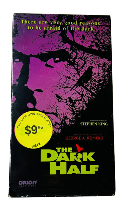 The Dark Half (1993) VHS - George A. Romero Stephen King Horror - Timothy Hutton - Orion