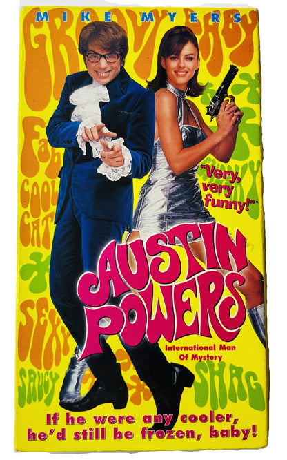 Austin Powers: International Man of Mystery (1997) VHS - Mike Myers Elizabeth Hurley - Jay Roach