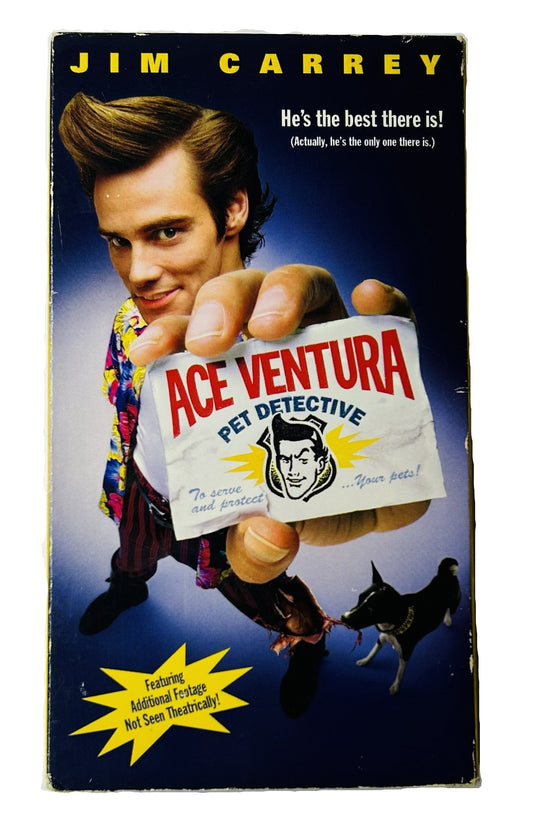 Ace Ventura: Pet Detective (1994) VHS - Jim Carrey Courteney Cox - Tom Shadyac Comedy