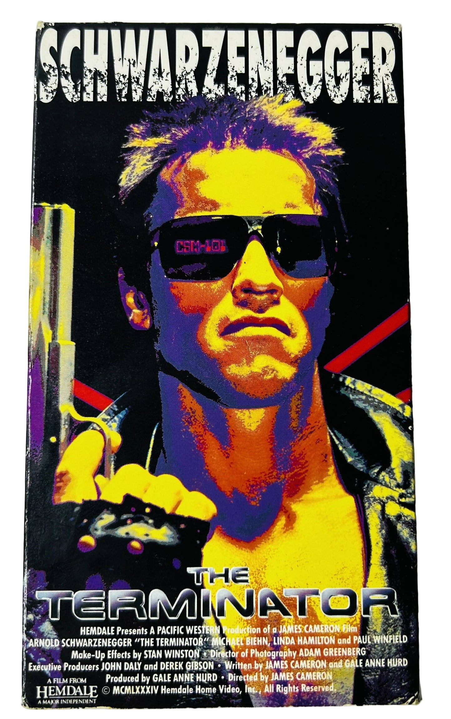 The Terminator (1984) VHS - Arnold Schwarzenegger Linda Hamilton - James Cameron Sci-Fi