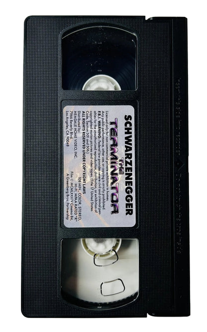 The Terminator (1984) VHS - Arnold Schwarzenegger Linda Hamilton - James Cameron Sci-Fi