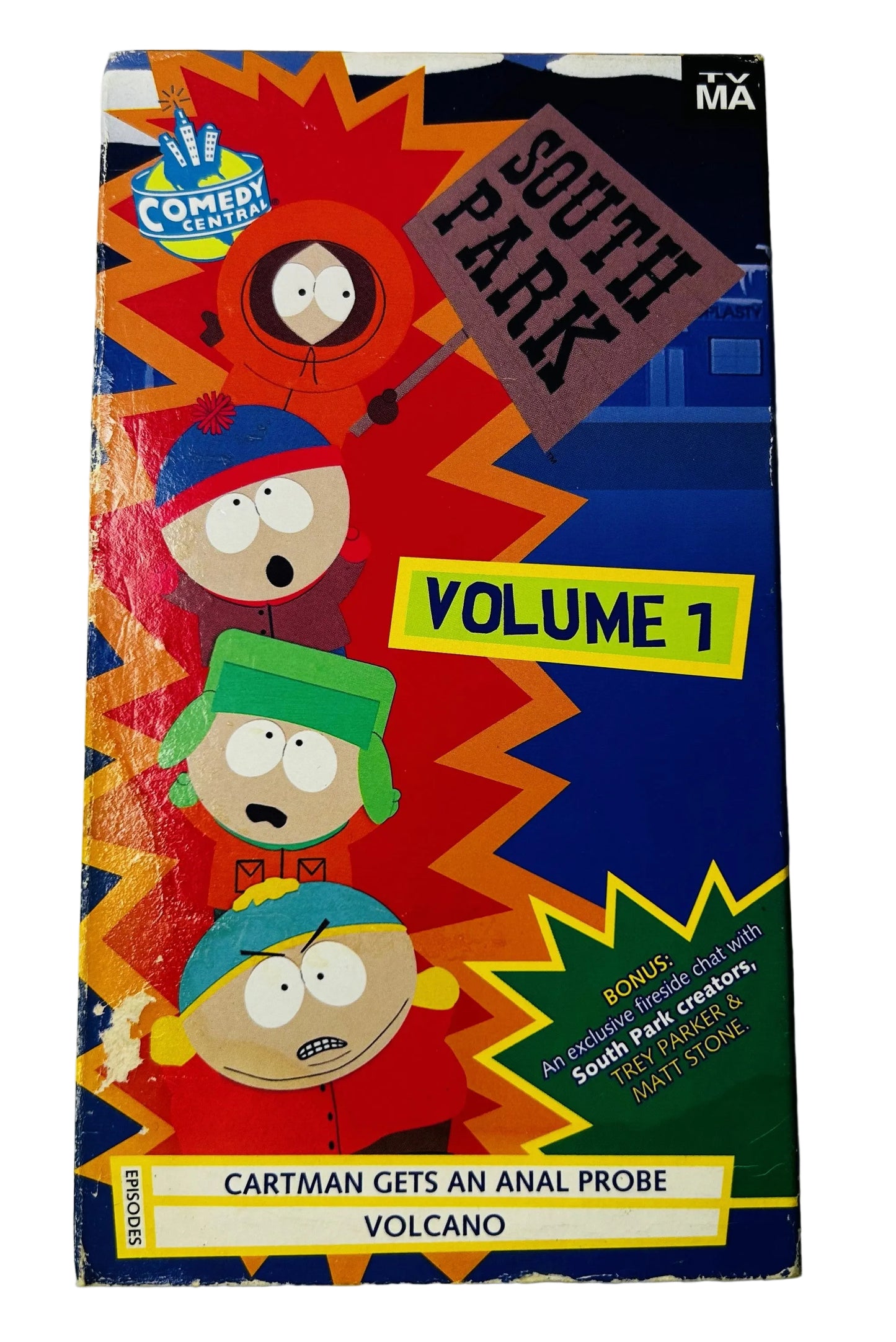 South Park Volume 1 (1997) VHS - Cartman Gets an Anal Probe & Volcano - Comedy Central