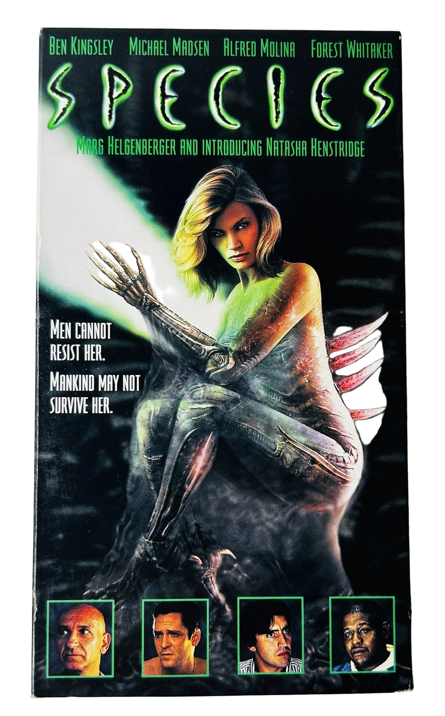 Species (1995) VHS - Ben Kingsley Michael Madsen Natasha Henstridge - Roger Donaldson Sci-Fi Horror