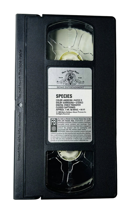 Species (1995) VHS - Ben Kingsley Michael Madsen Natasha Henstridge - Roger Donaldson Sci-Fi Horror