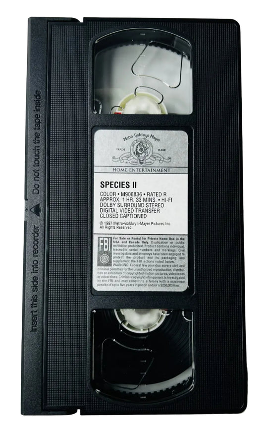 Species II (1998) VHS - Natasha Henstridge Michael Madsen Marg Helgenberger - Peter Medak Sequel