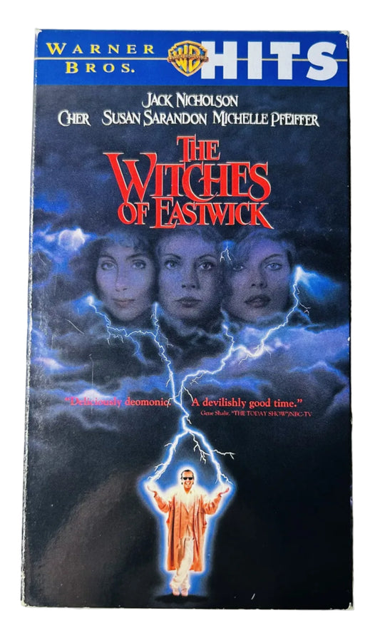 The Witches of Eastwick (1987) VHS - Jack Nicholson Cher Susan Sarandon Michelle Pfeiffer - George Miller