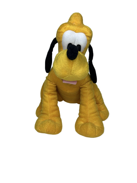 Disney Pluto Plush Stuffed Animal — Just Play LLC | Licensed Disney (c. 2013–2014) | Sitting Pose